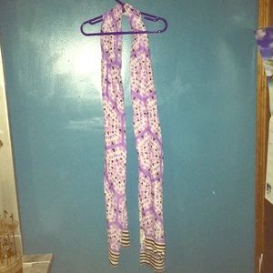 Purple Geometric Scarf